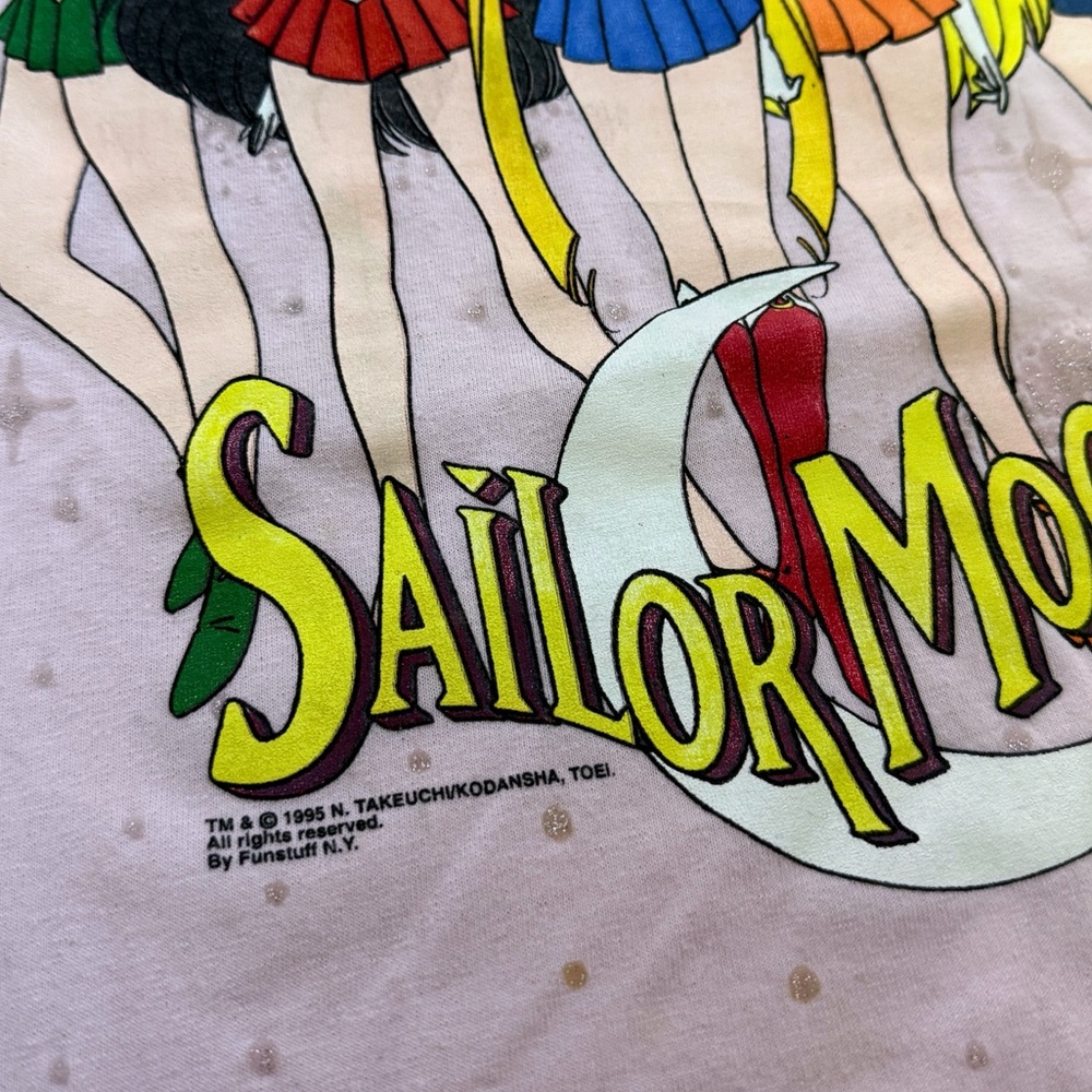 Vintage 90s Dead Stock 1995 Sailor Moon Anime Single Stitch Tshirt - Picture 6 of 10
